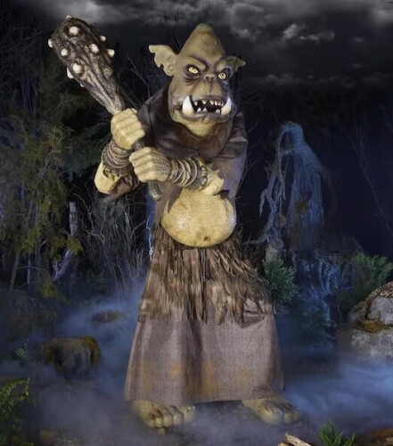 Home Accents Holiday 8 FT Wicked Woods Giant-Sized Animated LED Tumble the Troll $399