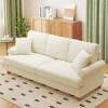 Winston Porter 86" Standard 3 seater Chenille Sofa with Pocket Spring Cushions in Beige New Open Box $699