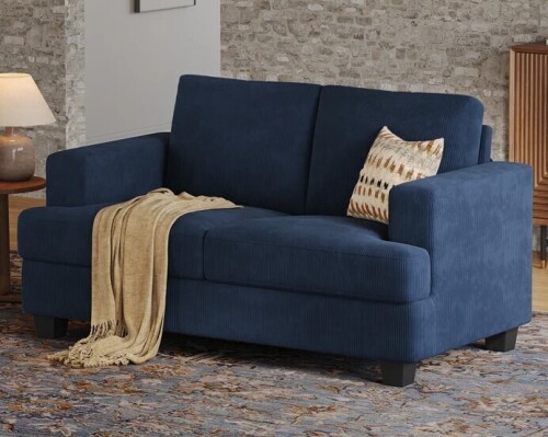 Ebern Designs 63" 2-Seater Upholstered Square Arm Sofa New in Box $599