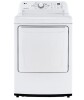 LG - 7.3 Cu. Ft. Electric Dryer with Sensor Dry - White New $999