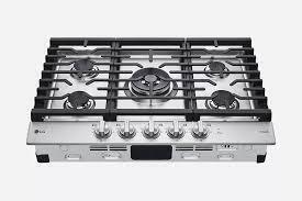 LG 36&rdquo; Smart Gas Cooktop with UltraHeat&trade; 22K BTU Dual Burner and LED Knobs $1999
