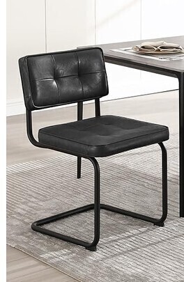 Zesthouse Industrial Metal Dining Chair in Black New in Box $299