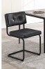Zesthouse Industrial Metal Dining Chair in Black New in Box $299