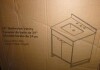 CosmoLiving Leona 24" Bathroom Vanity with Top in Gray with Silver Metal, New in Box $799 - 2