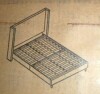 Ophelia & Co. Ana Upholstered Wingback Platform Bed, Ivory Canvas, Queen Size, New in Box $799 - 2