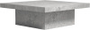 Wade Logan Caomhan Modern Industrial Top Square Coffee Table, Concrete Cool Grey, New in Box $599