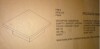 Wade Logan Caomhan Modern Industrial Top Square Coffee Table, Concrete Cool Grey, New in Box $599 - 2