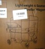 MOMFANN Wagon Stroller for 4 Kids, All-Terrain 4-Seater Folding Wagon with 5-Point Harness, Adjustable Push-Pull Handle, Removable Canopy, Oversized Storage Organizer, Compact Fold - Grey, New in Box $399 - 2