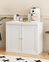 Ebern Designs Compact Mdf Buffet, Modern White Design For Any Room New In Box $299