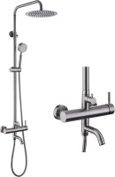 Foroute SS304 Outdoor Shower Kit - Brushed Nickel, High Pressure Shower Head with Handheld, Complete Shower System New In Box $399