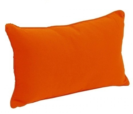 Blazing Needles 20-inch by 12-inch Lumbar Throw Pillow - Tangerine Dream New In Box $79