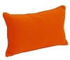 Blazing Needles 20-inch by 12-inch Lumbar Throw Pillow - Tangerine Dream New In Box $79