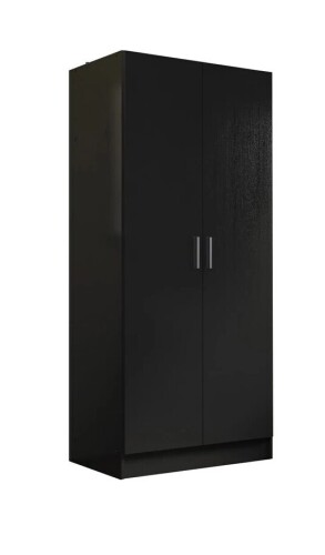 Madesa 2 Door Storage Cabinet with Ample Shelf Space 31"L Utility Armoire Closet Entryway and Bedroom Organization Unit - Black $399