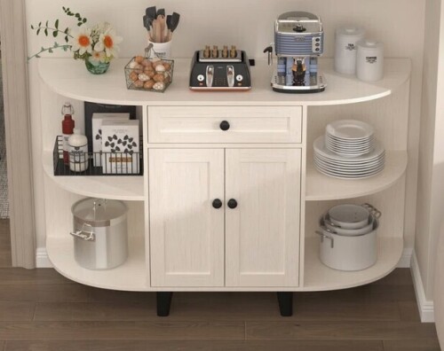 Winston Porter Meader 51.97'' Sideboard Buffet Table, Beige in Box $399