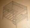 DHP Gray/ White Full over full Bunk Bed (2 Boxes) New In Box $699 - 2