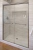 Basco Infinity 70" High x 58-1/2" Wide Bypass Semi Frameless Shower Door with Clear Glass New Open Box $799