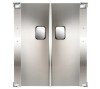 Curtron Service-Pro Series 20 Double Aluminum Swinging Traffic Door - 48" x 84" Door Opening New Shelf Pull $1499