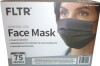 FLTR General Use Face Mask, Black, 75 count New In Box - 2