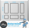 Art3d Pre-Cut Wall Molding, Ready-to-Assemble Wainscoting Panels for Interior Wall D&eacute;cor, Living Room, Bedroom, Accent Wall (6 Frames) New In Box $199 - 2
