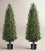 Joss & Main 36" Artificial Cedar New Leaf Set (Set of 2) New In Box $299
