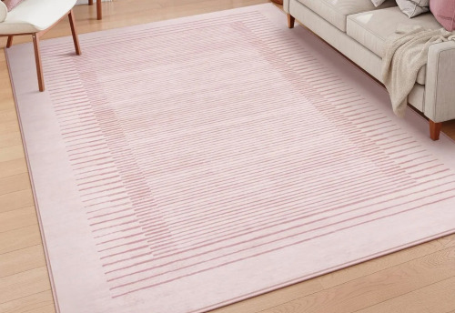 Ivy Bronx Celeta Washable Striped Living Room Area Rug Non-Slip Berber Stripe Area Rug, 8' x 10' $299