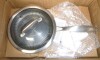 NutriChef 8'' Stainless Steel Stir Fry Pan with Glass Lid - Triply Non-Stick Coating, Scratch-Resistant New In Box $199 - 2