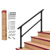 CR Home Hand Rails for Outdoor Steps for Porch, Deck, & Balcony Railing, 3-4 Steps (55" W x 36" H x 4" D) New In Box $199