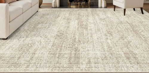 Bungalow Rose Washable Rug, Distressed Persian Rug for Living Room, Stain resistant Abstract Area Rug, 9' x 12' New In Box $299