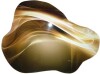 Mercer41 Gold Elegant Modern Sofa III - Waves Cloud Metal Wall Art for Living Room, Gold Asymmetrical Metal Art Print, 27" H x 35" W New Shelf Pull $299 - 2