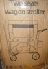 MOMFANN Wagon Stroller for 2 Kids, All-Terrain Foldable Baby Wagon with Adjustable Push & Pull Handle, 5-Point Harness, Removable Canopy, Footwell & Large Storage Bag-Dark Gray $299 - 2