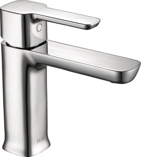 Delta Modern Chrome Bathroom Faucet 1 Hole, Single Hole Bathroom Sink Faucet for Vanity, Push-Pop Drain Assembly, Chrome 581LF-GPM-PP New In Box $299