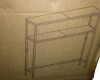 VASAGLE 2-Tier Narrow Sofa Table with 2 Shelves, 7.9 x 31.5 x 31.5 Inches, for Living Room, Hallway, Entryway, Heather Greige and Ink Black New In Box $89 - 2