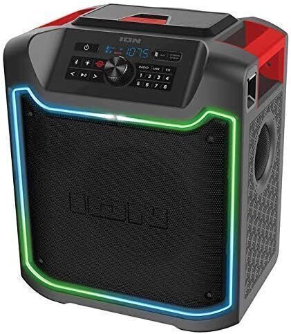 ION iPA125C Pathfinder 280&deg; 8-in. 120-Watt All-Weather Bluetooth Rechargeable Speaker with FM Radio and LED Lighting $299