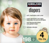 Kirkland Signature Baby Diapers Size 4, 198 Count New In Box