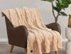 Berkshire Heated Luxe Faux Fur Throw Blanket, 50" x 60", Tan $79
