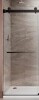 UKD01 30 in. W x 76 in. H Double Sliding Frameless Shower Door in Matte Black, EnduroShield 3/8 in. Clear Glass New Open Box $799