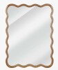 Dakota Fields 30" x 40" Wavy Rectangle Solid Wood Frame Decorative Mirror New In Box $299