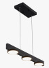 Ebern Designs 3-light Black Modern Aluminum Dimmable Led Pendant Light With Acrylic Shade New In Box $199