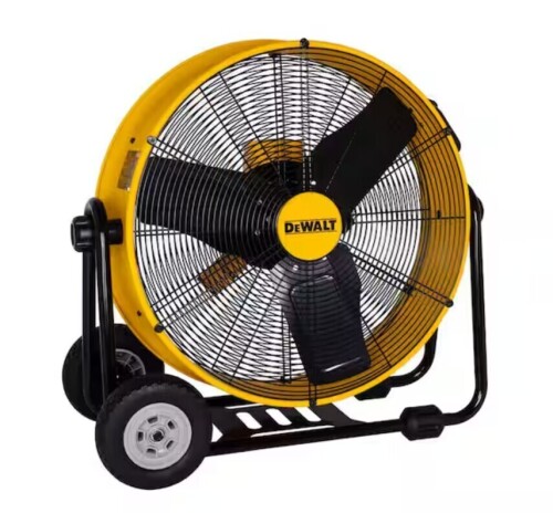 Dewalt 24 in. Heavy-Duty Drum Fan with Extra Long 12 ft. Power Cord and Stepless Speed Control New In Box $299