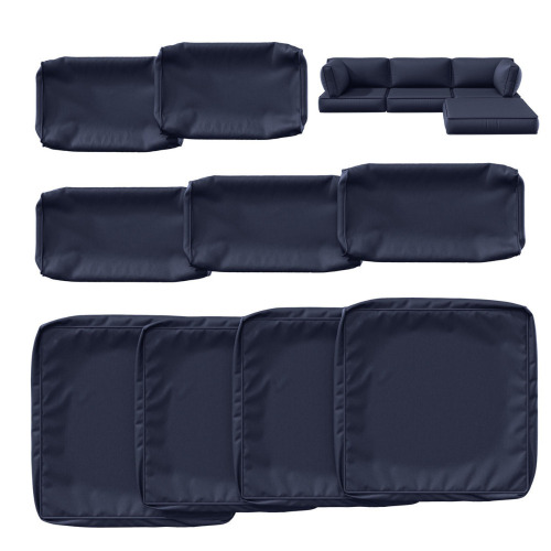 Latitude Run&reg; 9 Pcs Outdoor Cushion Slipcovers All-Weather Patio Cushion Covers For Outdoor Furniture, Covers Only New In Box $299