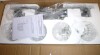 August Grove&reg; 4-Light Farmhouse Vanity Light With Harmmed Glass Shade New In Box $299 - 2