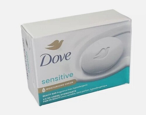Dove Sensitive Skin Moisturizing Cream Bar Soap 3.75 oz New