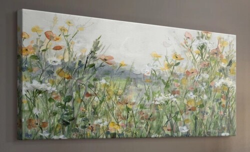 Ophelia & Co. Woodland Meadow- Gallery Wrapped Canvas -Ready to Hang, 20" x 40" New In Box $299