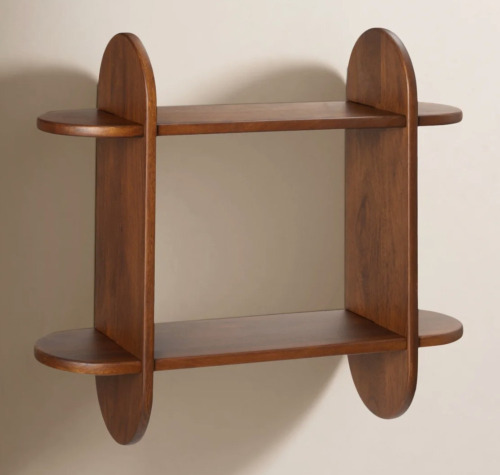Joss & Main Fuller Solid Wood 2 Tier Wall Mounted Display Shelf New In Box $299