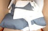 MARIMEKKO - Full/Queen Duvet Cover Set, Organic Cotton Bedding with Matching Shams, Bold & Modern Home Decor, GOTS Certified (Kivet Grey) New In Box $299 - 2