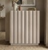 Heath & Cliff Molly 28" Wide Rectangular Fluted Accent Cabinet - 28" Wide - Alder White New Open Box $399