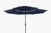 Arlmont & Co. 10 ft. 3 Tier Market Patio Umbrella with Auto-tilt and Aluminum Pole, Weather Resistant Outdoor Umbrella $399