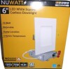 NUWATT 6" Inch Square Canless Recessed Lighting Slim LED Wafer Lights - Wet Rated - Dimmable - 5CCT 2700K-5000K - 1050LM New in Box $79 - 2