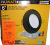 NUWATT 6" Inch Black Gimbal Recessed Light for Sloped Ceiling Canless LED Lighting - Damp Rated - 5CCT 2700K-5000K - 1050LM New In Box $79 - 2