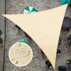 ColourTree 16' x 16' x 16' Beige Triangle Waterproof Sun Shade Sail UPF50 Canopy Awning Shelter, 95% UV Block Water Resistant, Garden Carport Outdoor Patio New In Box $299